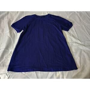 Zanzea Women's Navy Blue Short Sleeve Tunic Top